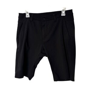 Bylt Premium Basics Shorts Mens 33 Black Everyday Chino Stretch Performance Golf